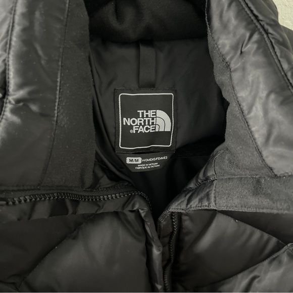 The North Face Puffer Jacket 550 Black Diamond Quilted Down Coat Medium - Picture 3 of 4